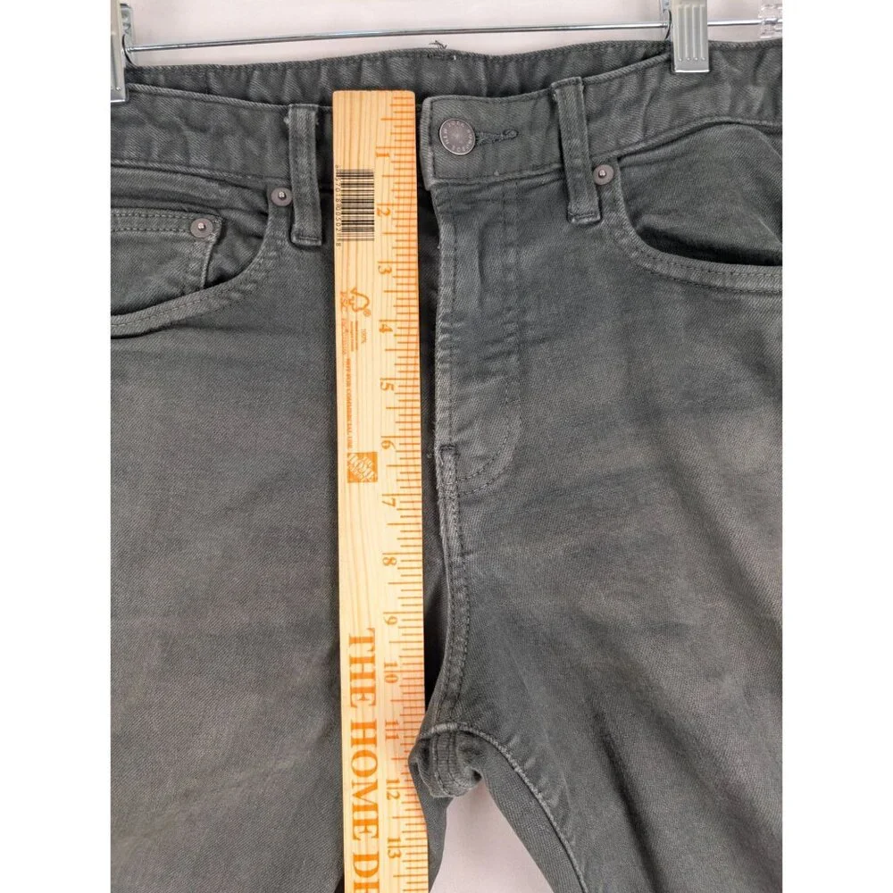 Bonobos Gray Denim Slim Fit Jeans Mens 32x31 Taper Distressed‎ 5 Pocket Mid Rise